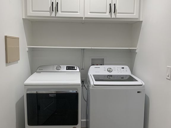 Onsite laundry with storage