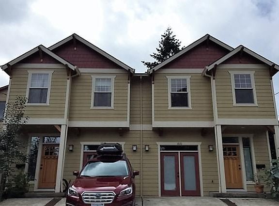 Off street parking and an enclosed storage shed on the side 