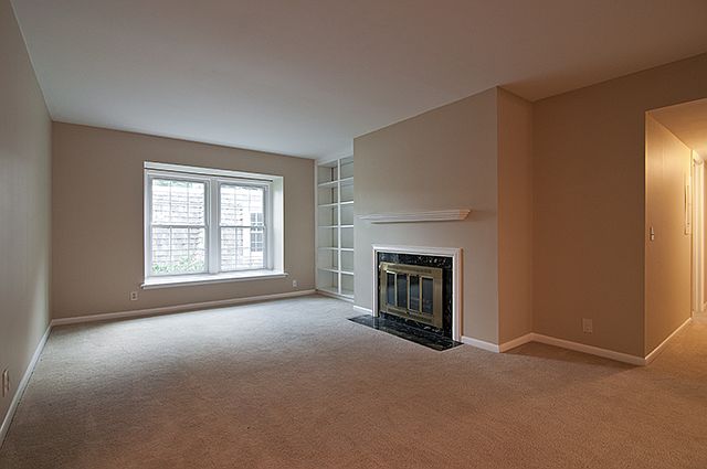 Built-in bookshelves