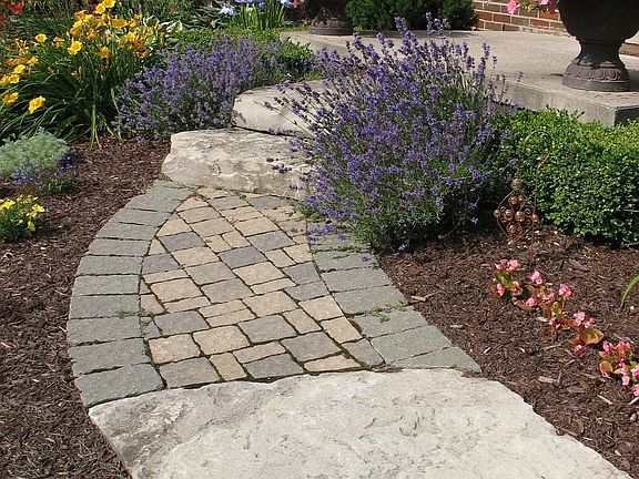 Large Natural Limestone Steps.