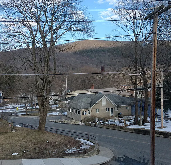 Winter view from main bedroom