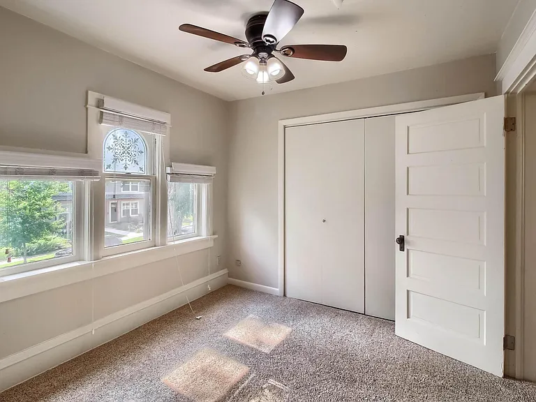 Front bedroom, facing east.