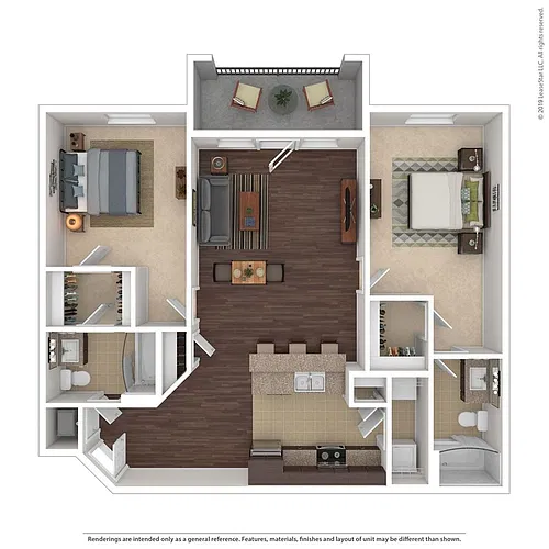 Floor plan D 2X2
