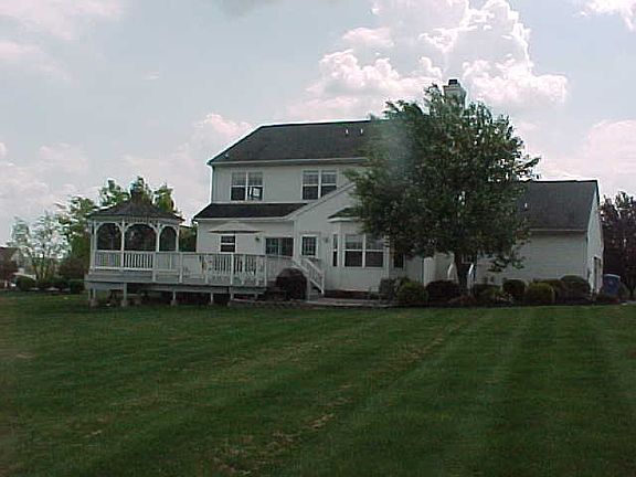 Rear view of home
