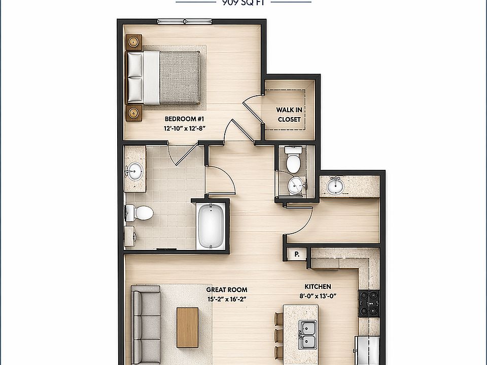 1 bed 1.5 bath 909 sq ft 1 bed 1.5 bath 909 sq ft