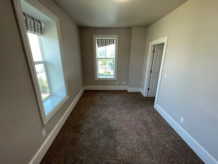 Larger second floor bedroom with large walk in closet