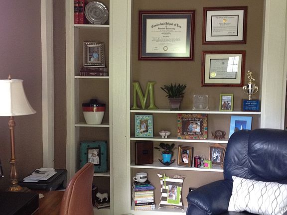 Great home office off the living room