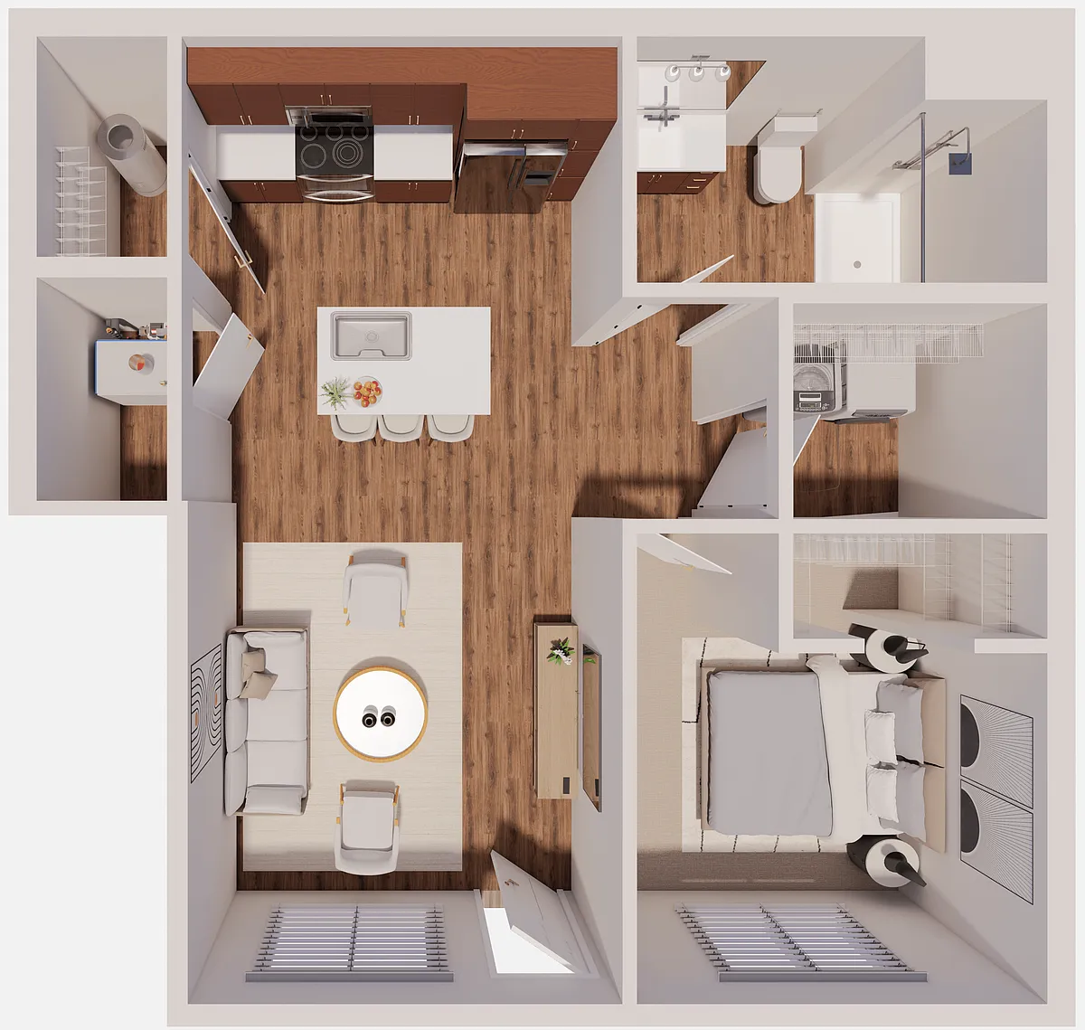 Floor plan B1 First Floor 1 Bedroom