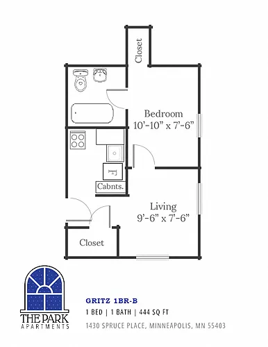Floor plan Gritz | 1BR-B