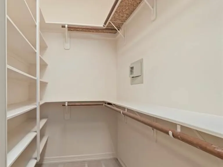 Master closet. Left side.