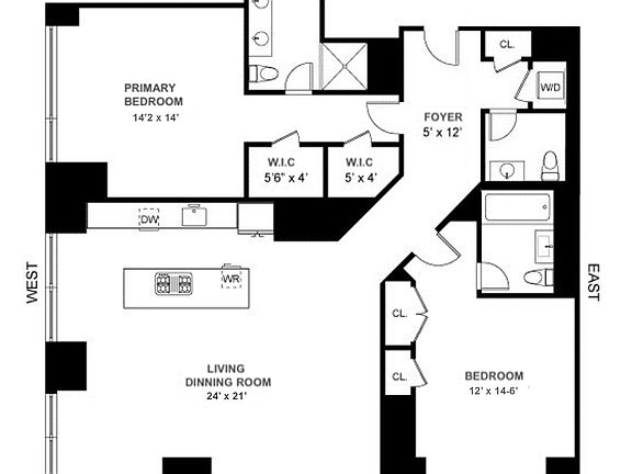 2nd image of 247 W 46th St APT 2603