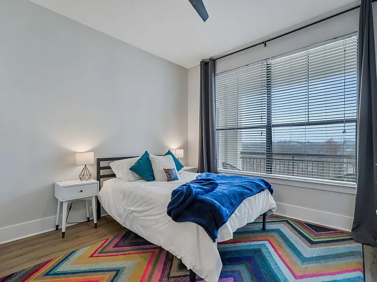 Bedroom 1 comes with extra large windows and en-suite bathroom. Beautiful natural light