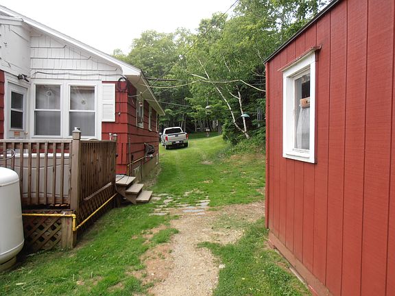 back deck and side yard
