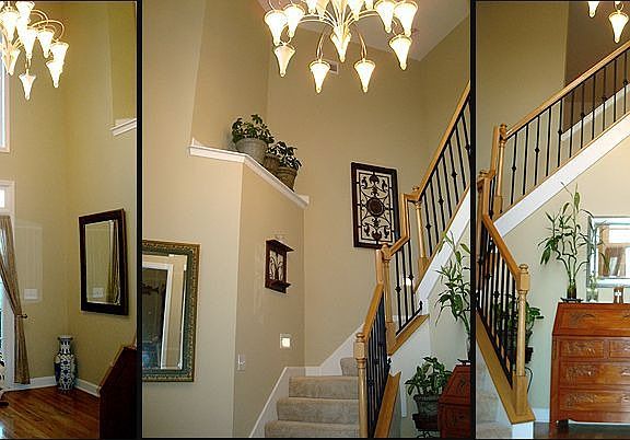 Inviting 2 story Foyer