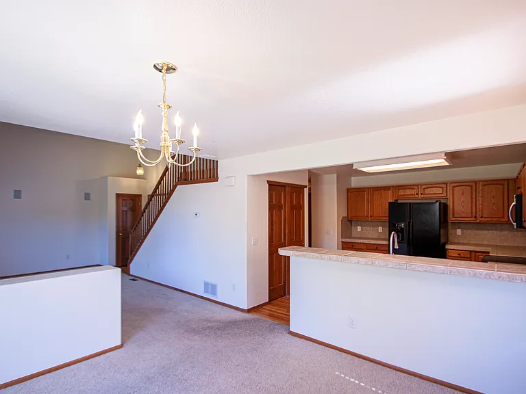 Kitchen : Dining : Living