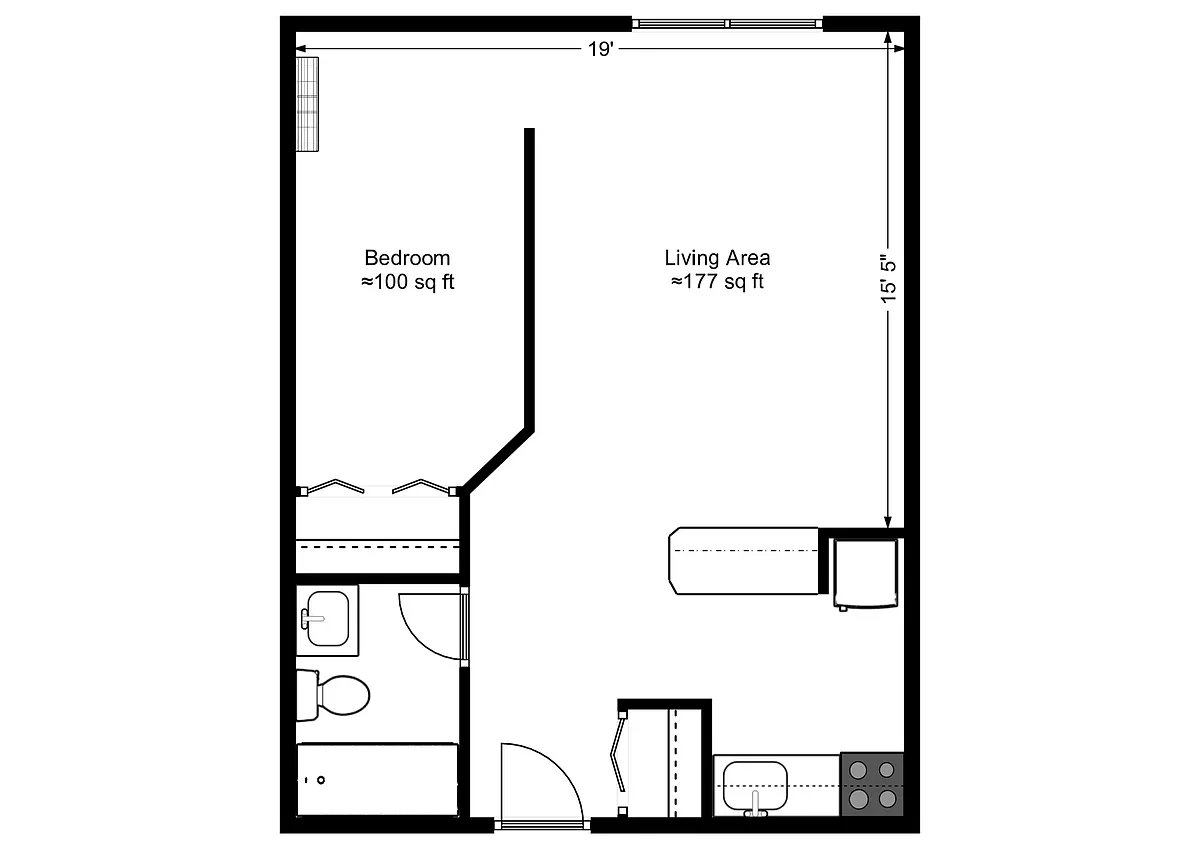 Floor plan Studio Suite