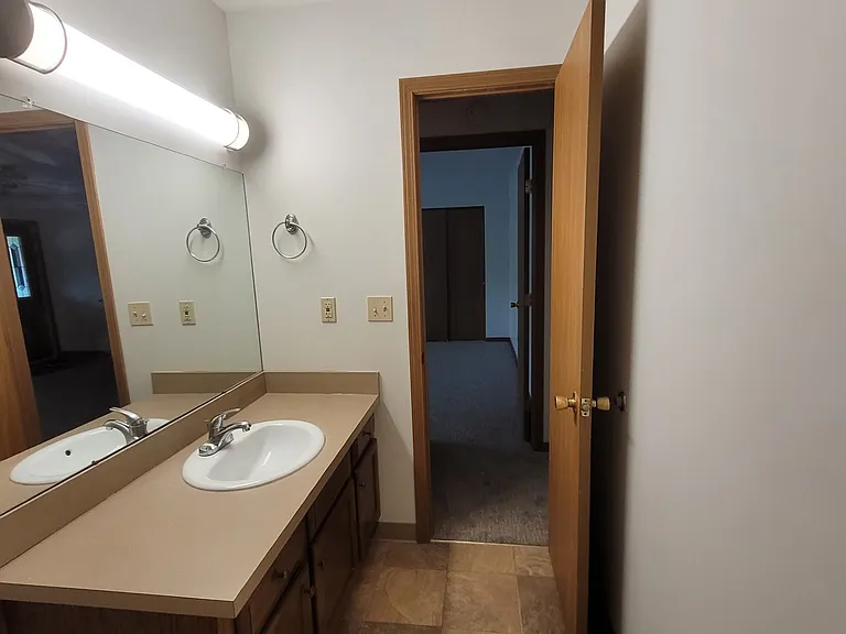 Bathroom looking out.