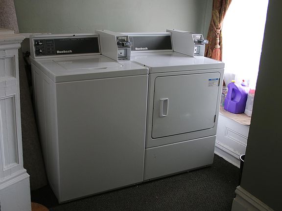 Washer and Dryer in Hall Entryway