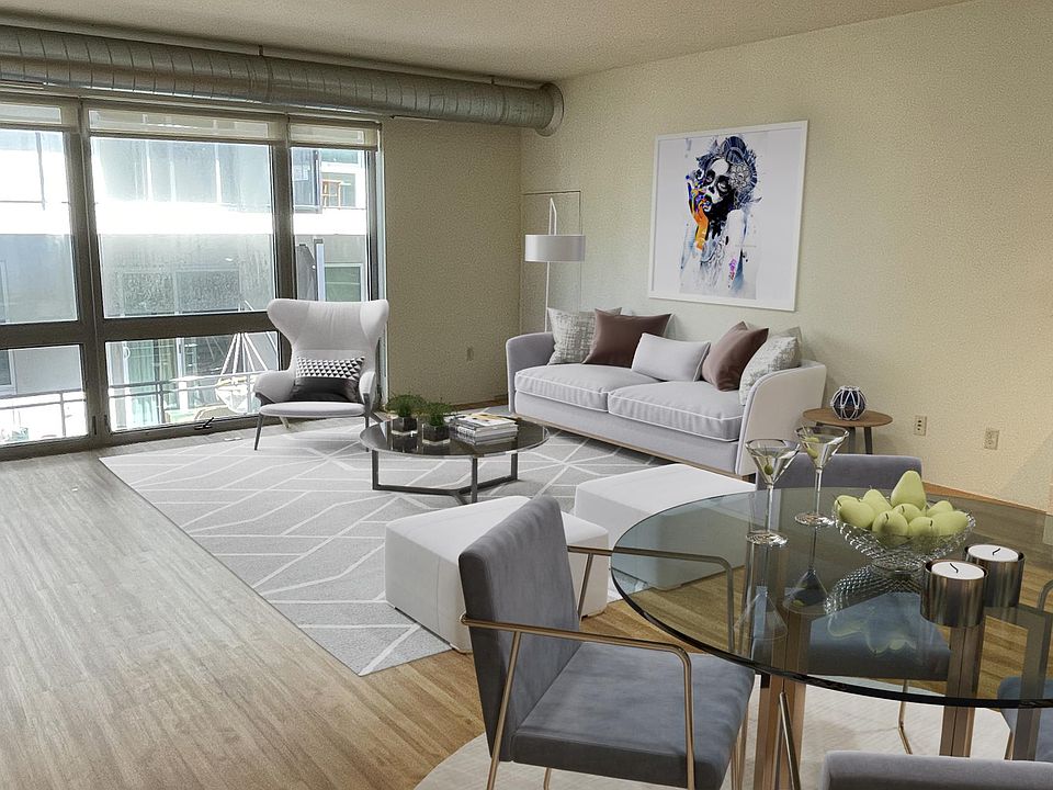 Living room with lots of natural lighting