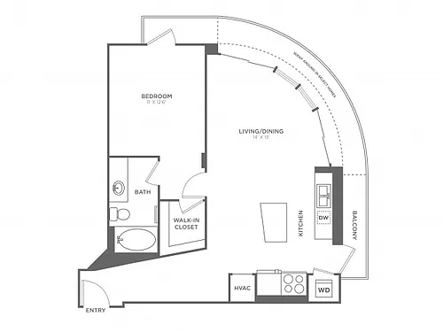 Floor plan O'Keefe