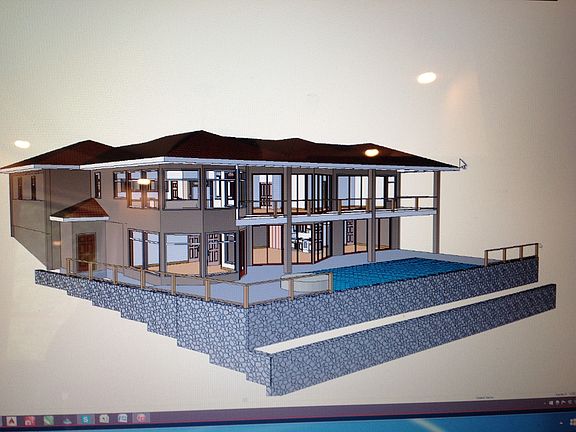 Back of home facing ocean