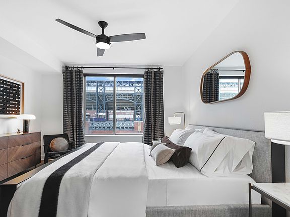 Upgraded interiors with modern lighting and ceiling fan