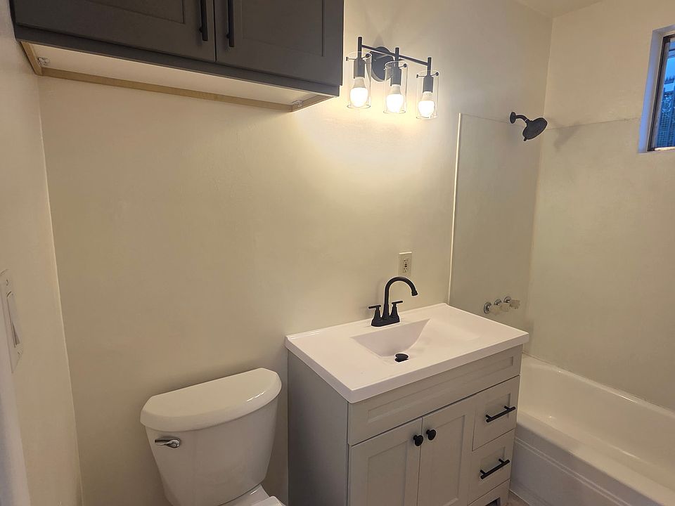 new toilet and sink. Mirror will be installed.