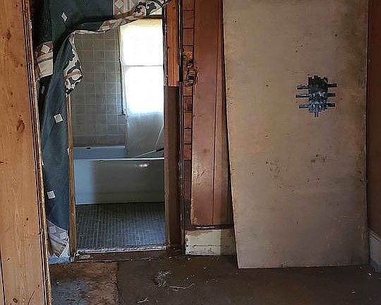 Bedroom has brand new plywood