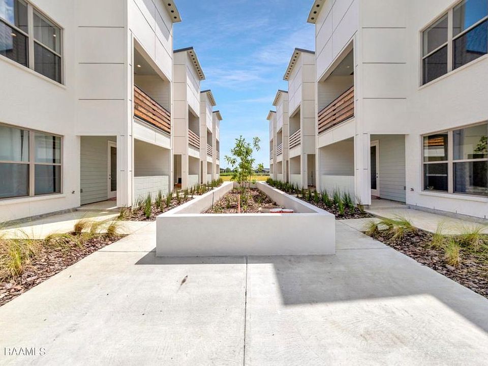 Exterior of townhouses.