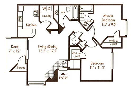 Floor plan Ponderosa