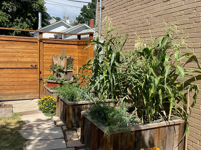Raised flower beds for gardening