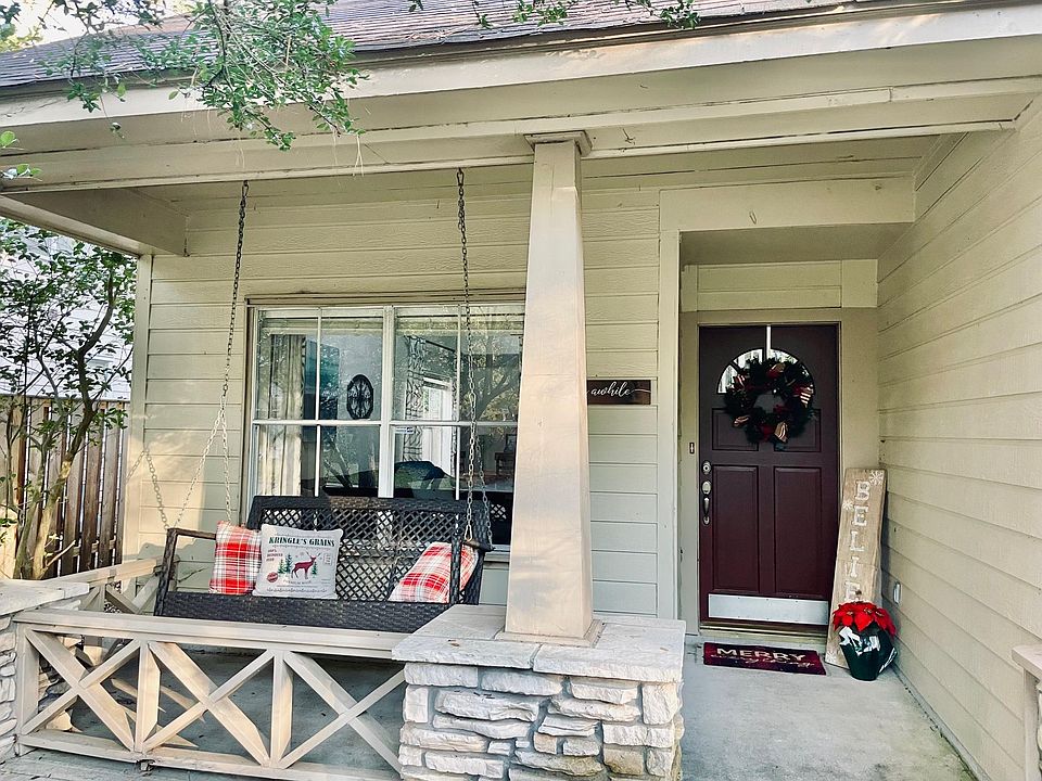 Front door and porch