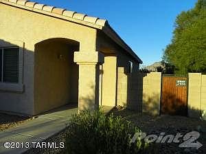 Shaded front home entry