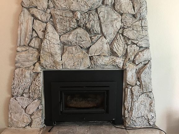 New efficient wood burning insert fireplace
