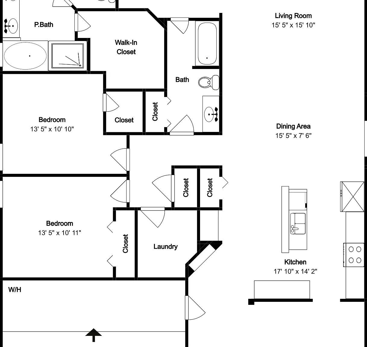 4 bed, 2.0 bath, 2080 sqft, $2,195 — Photo 1