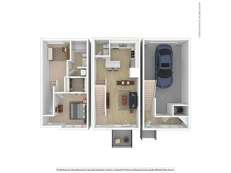 Floor plan 1 Bedroom 1 Bathroom 1057