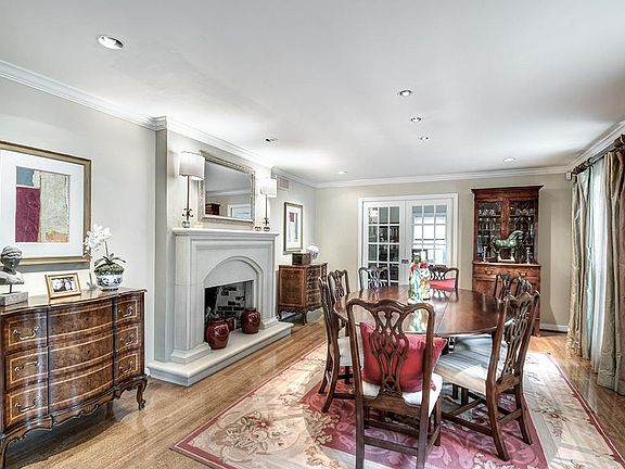 Formal Dining Room off of Entry. French doors lead to study not pictured.