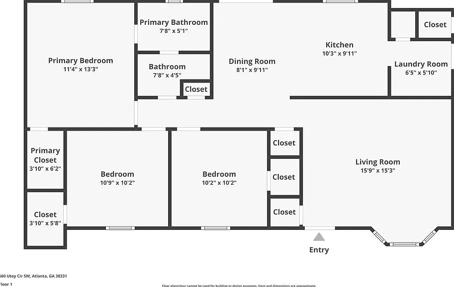 3 bed, 1.5 bath, 1046 sqft, $1,845 — Photo 2