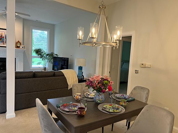 Dining area attached to living room