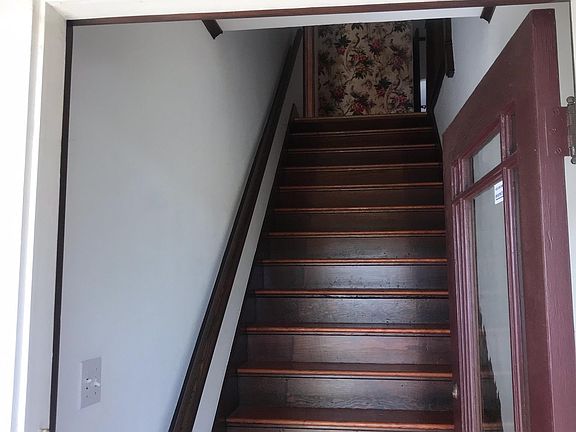 Front door and staircase