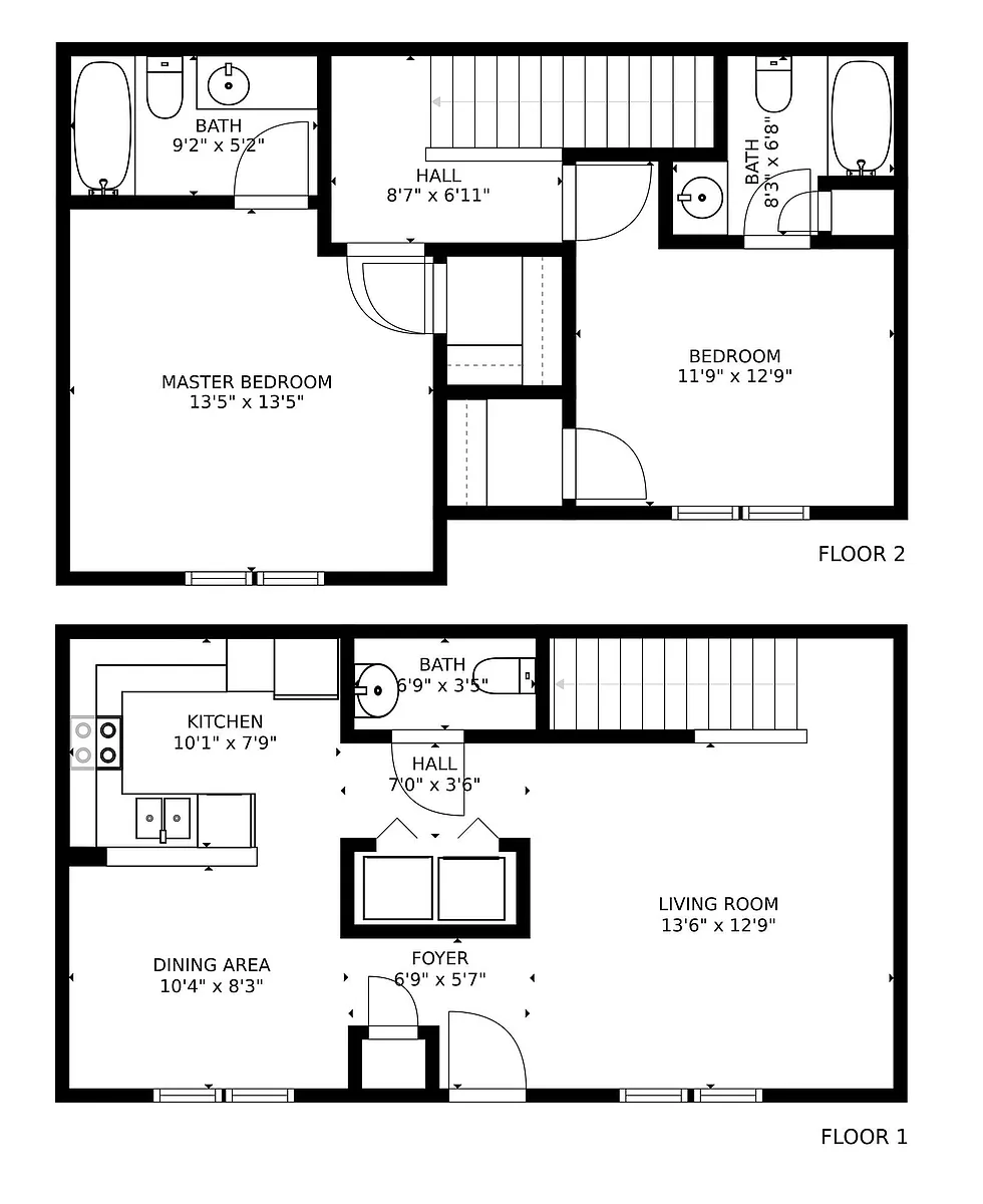 Floor plan Back River