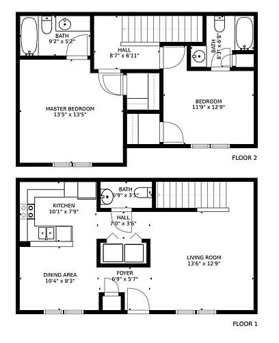 Floor plan Back River