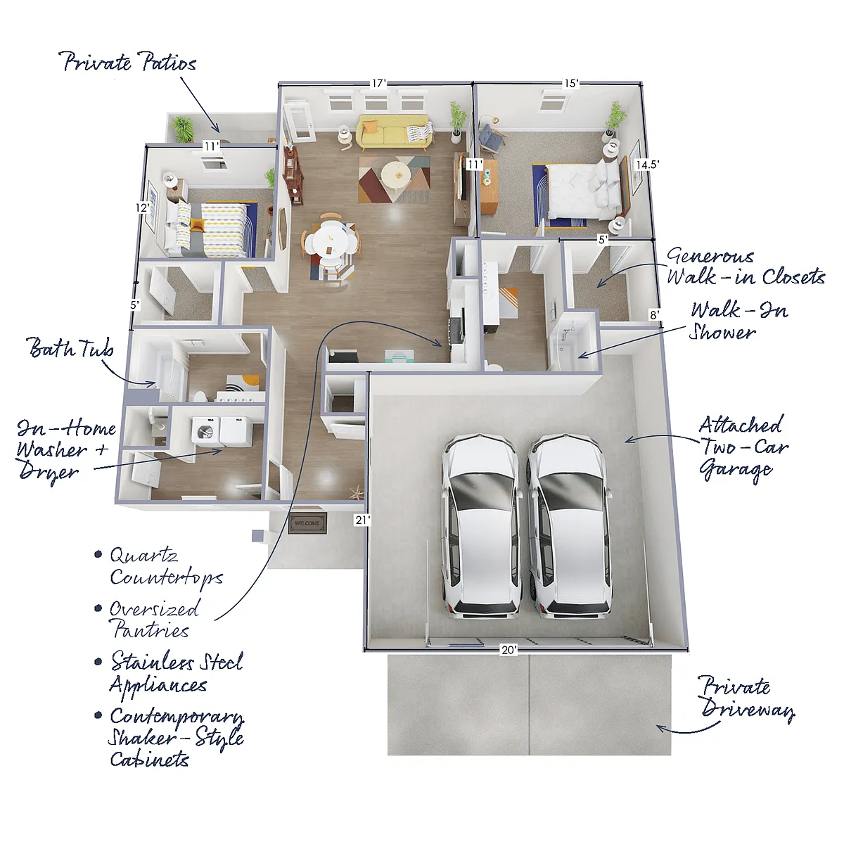 Floor plan Solstice ADA