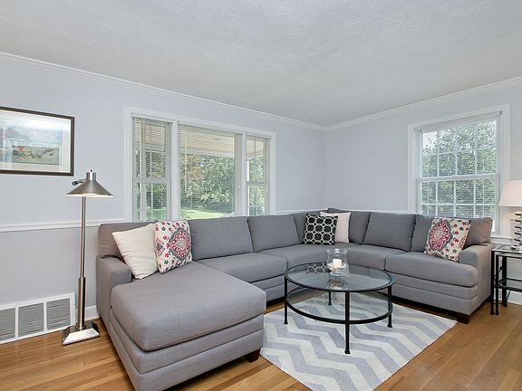 Freshly painted living room