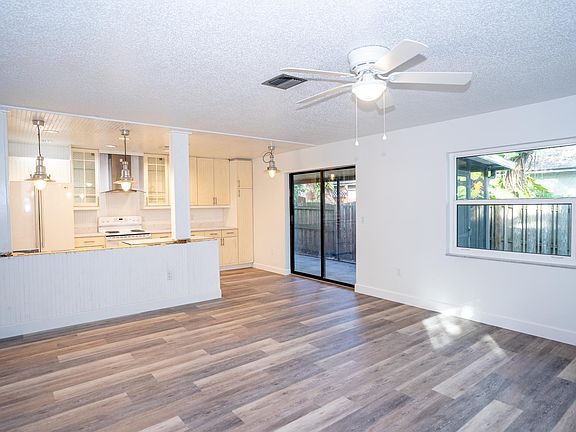 Living room and kitchen