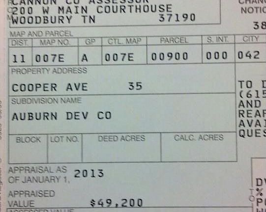 Tax card