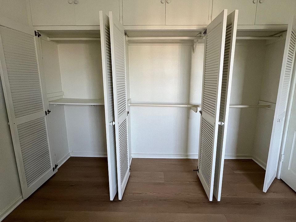 Bedroom with ample closet space