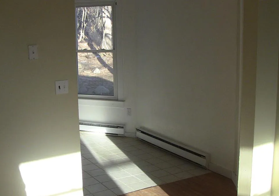 view of bedroom from living room.
