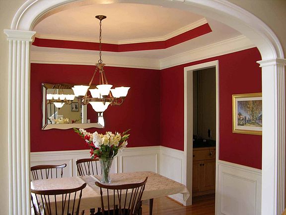 Extra trim work found throughout the home.