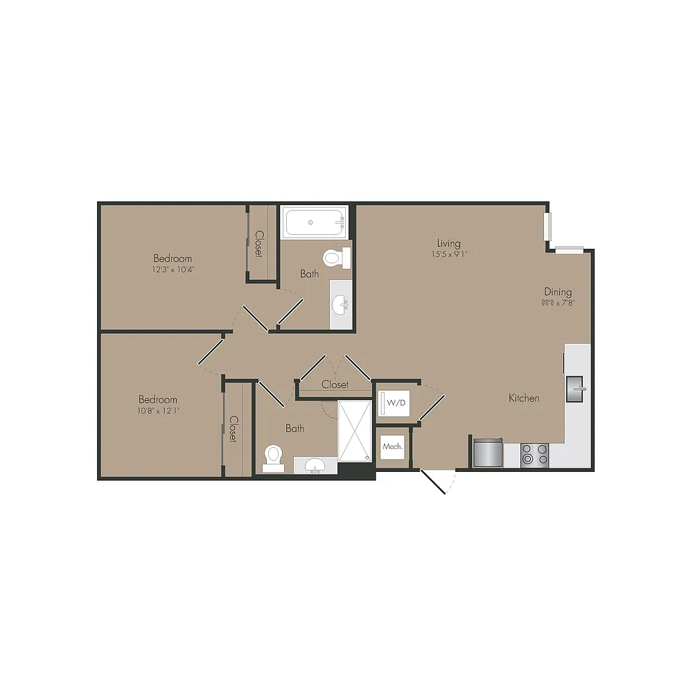 Floor plan B2A